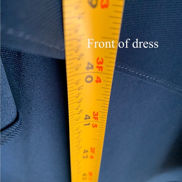 Formal Dress R&M Richards MIDI elegant blue. Light material! - Picture 4 of 5